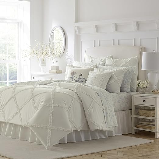Amazon Com 3 Piece King Diamond Ruched Pattern Duvet Cover Set