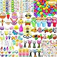 300pcs Bulk Easter Eggs with Toys Inside Easter Eggs Fillers Plastic Eggs for Easter Egg Hunt 100 Pack Easter Basket Stuffers Fillers Easter Gifts Easter Party Favors for Kids Toddlers Boys Girls