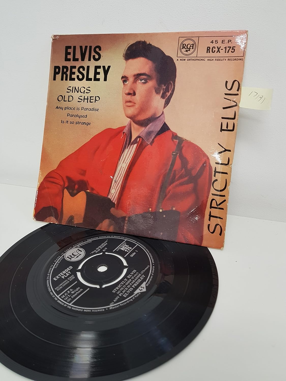 ELVIS PRESLEY sings old shep RCX175. 4 TRACK EP 7" picture sleeve