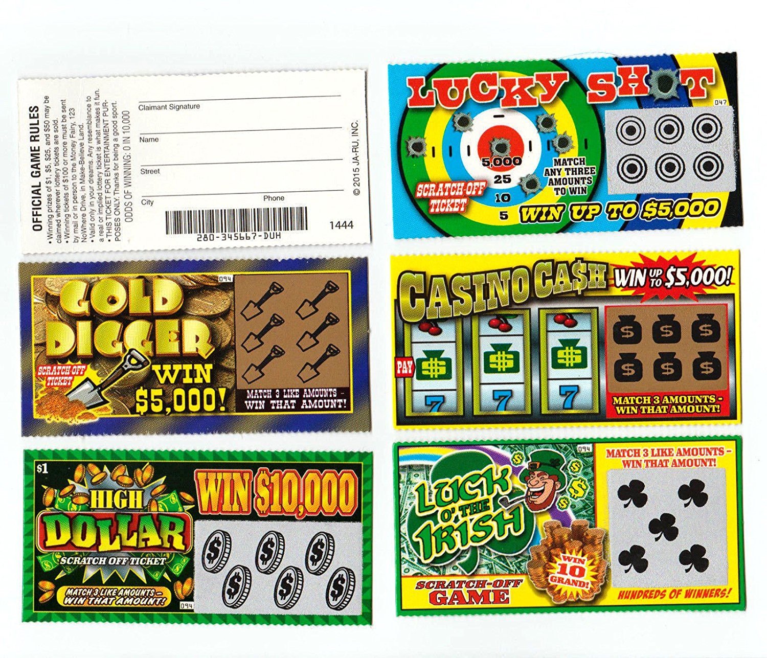 Fake scratch off tickets online