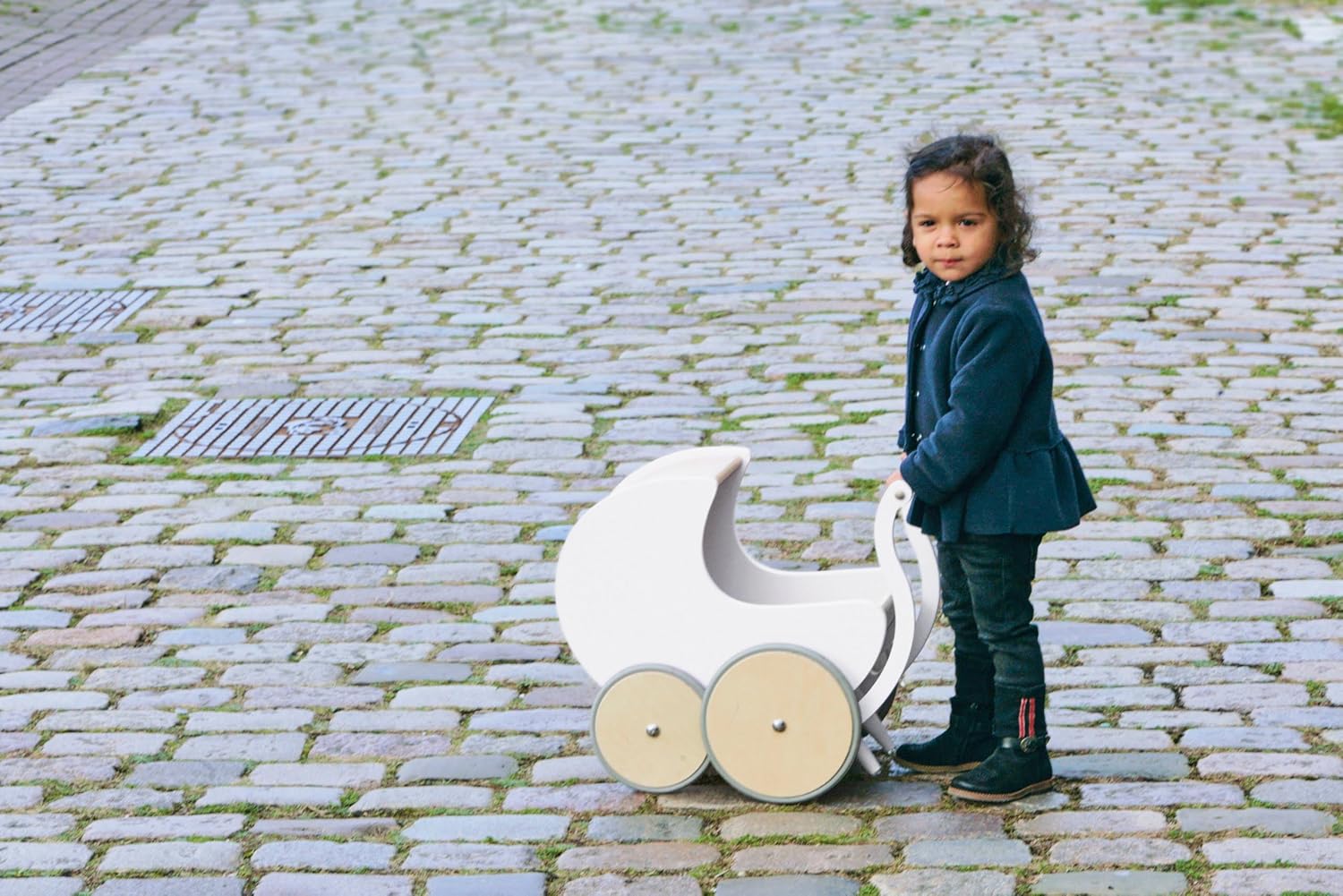 wooden doll pram walker