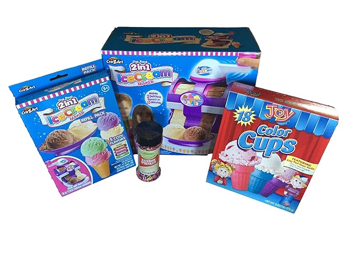 Buy Cra Z Art 2 In 1 Ice Cream Maker With Refill Pack, Cones & Rainbow