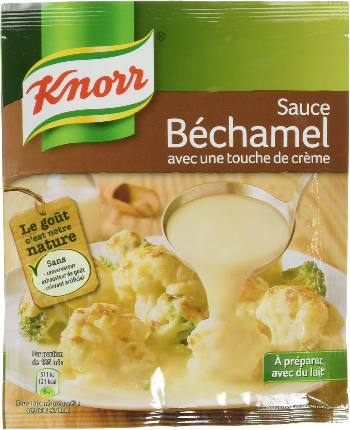 Knorr Sauce Déshydratée Béchamel avec une Touche de Crème 52 g Lot de