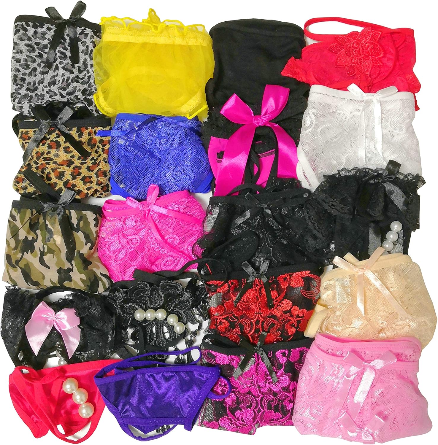 Celamirio Women's Sexy Naughty Thong Panties Underwear: Clothing