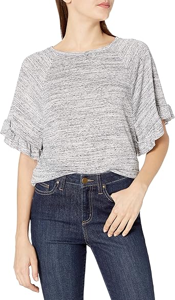 raglan ruffle sleeve shirts