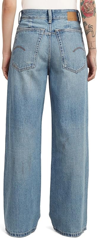 Women's Skater High Loose Jeans, Colour Blue, Size: Waist 29, Inseam 34