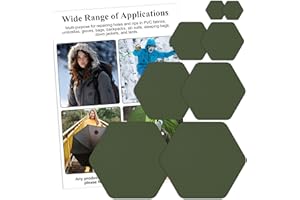 Harsgs Down Jacket Repair Patches, Self Adhesive Nylon Repair Patch, Pre-Cut Waterproof Repair Patches for Down Jackets Coats Clothing Tents Sleeping Bags, Green 8pcs