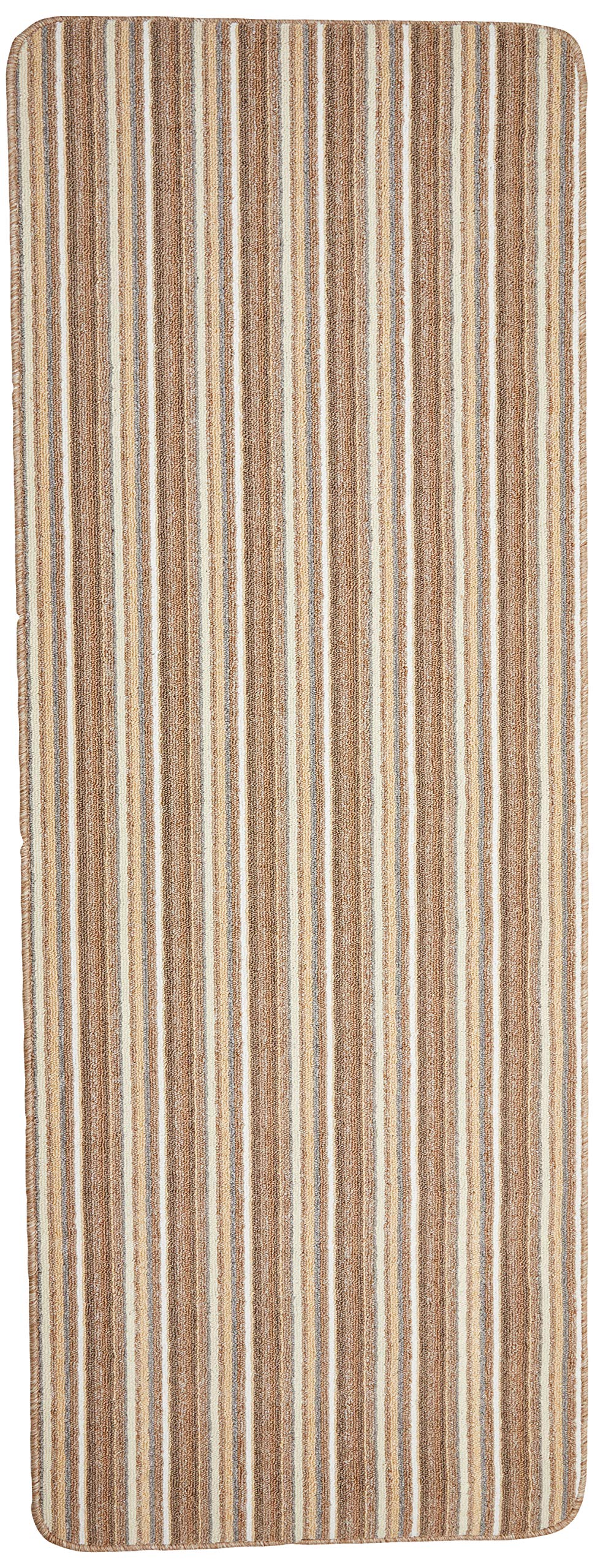 Dandy by William Armes, Ios Stripe Indoor Washable Runner, Cream, 180 x 67