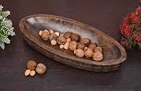 Samhita Mango Wood Decorative Bowl Centerpiece Farmhouse 35.56cm view 5