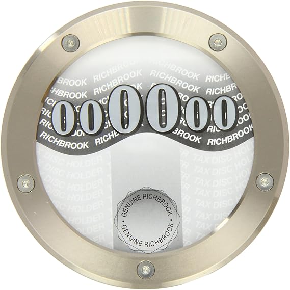 Richbrook 4700.05 TwistOff Back Tax Disc/Permit Holder, Titanium Look