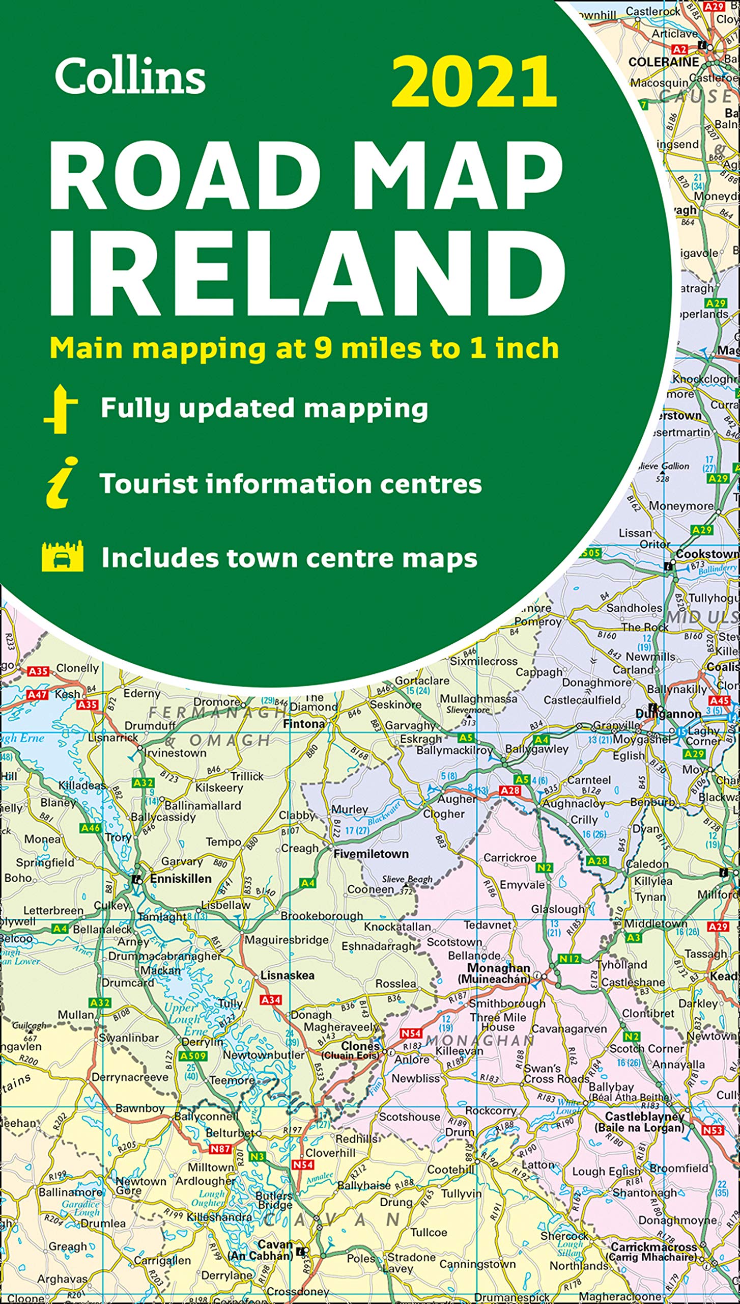 Road Map Of Ireland 2020 Map Of Ireland 2021: Folded Road Map (Collins Road Atlas): Amazon.co.uk:  Collins Maps: 9780008374419: Books