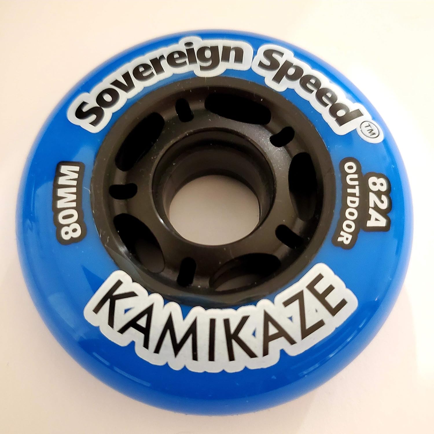 Sovereign Speed Inline Skate Wheels, 80mm 82A Indoor or