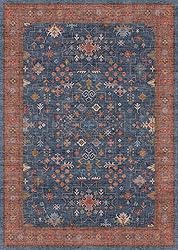 Boho Living Room Rug - 5x7 Washable Small Office