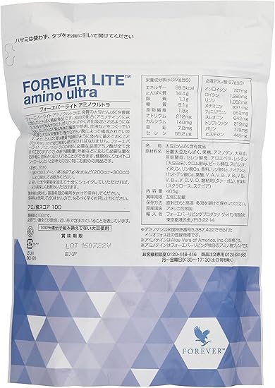 Amazon フォーエバー Flp ライト アミノウルトラ 405g ３袋セット Flp ソイプロテイン