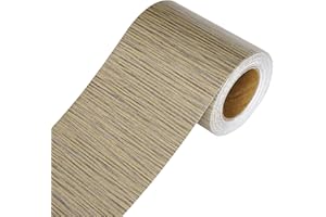 YENHOME Grasscloth Wallpaper Border Peel and Stick Removable Wall Border Trim Self Adhesive Fabric Wallpaper Border for Kitchen Bathroom Bulletin Board Mirror Frame Border Peel and Stick 3"X590"