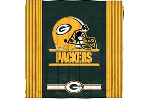 Northwest NFL Green Bay Packers Comforter and Sham Set, Full/Queen, Safety