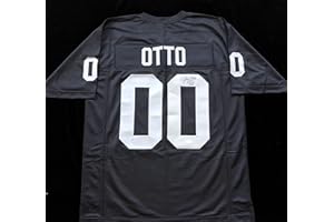 BM AUTHENTICS Jim Otto Signed Autographed Black Jersey with JSA COA - Size XL - Oakland Great