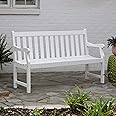 Décor Therapy FR8587 Outdoor Bench, White