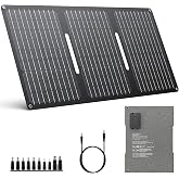 ENOFLO 30W Solar Panel Charger YT30 Foldable Solar Panel IP65 Waterproof Solar Charger with QC3.0 USB &amp; DC Output(10 Connectors) 24% High Efficiency for Outdoor Camping