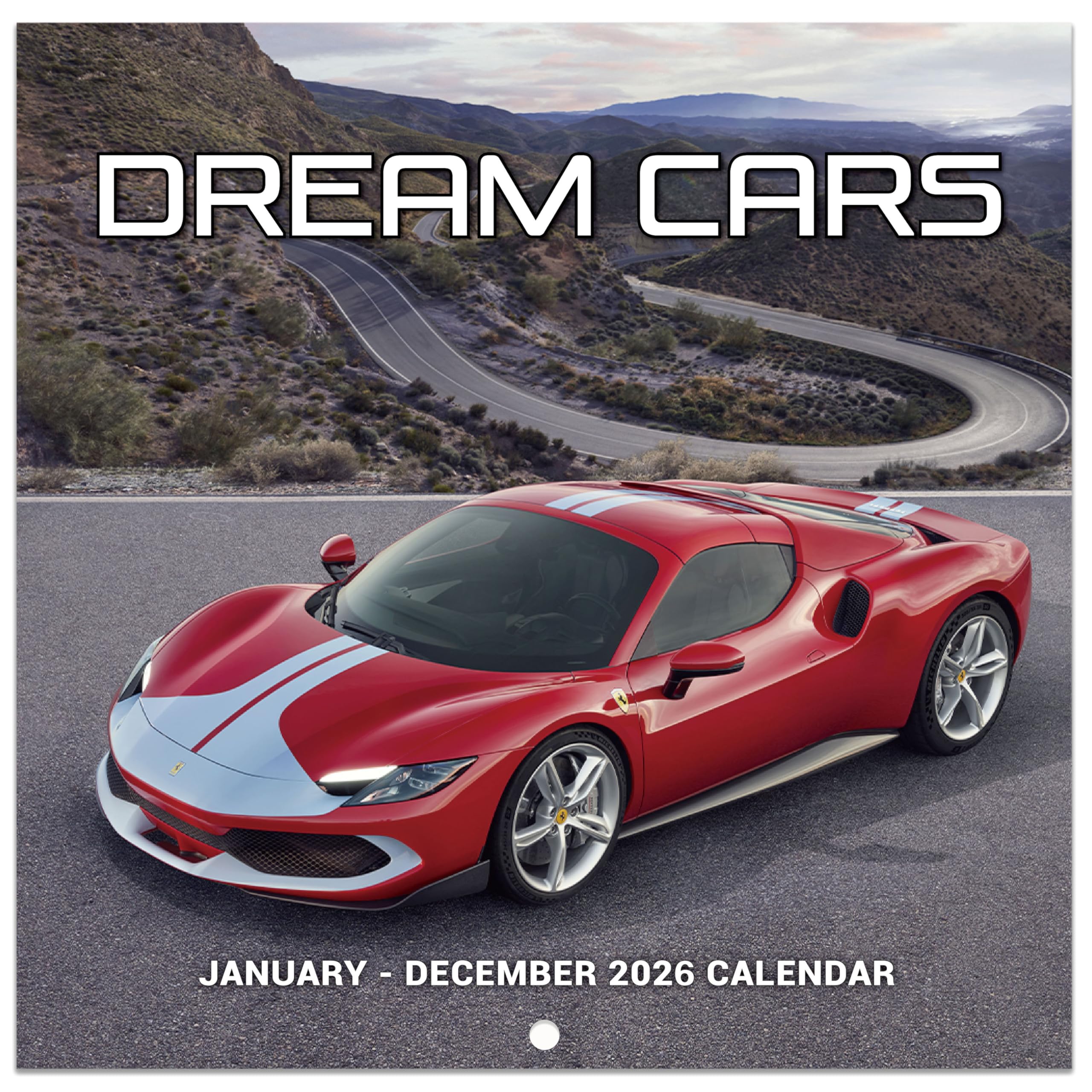 2026 Wall Calendar - 2026 Cars Calendar from January 2026 to December 2026, Calendar 2026 uk, 30.5 x 61 cm (Open), 12 Monthly Wall Calendar 2026 for Home, Office, School