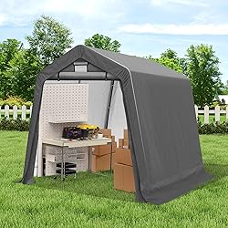 COVERONICS 8' x 8' Outdoor Storage Shed - Heavy