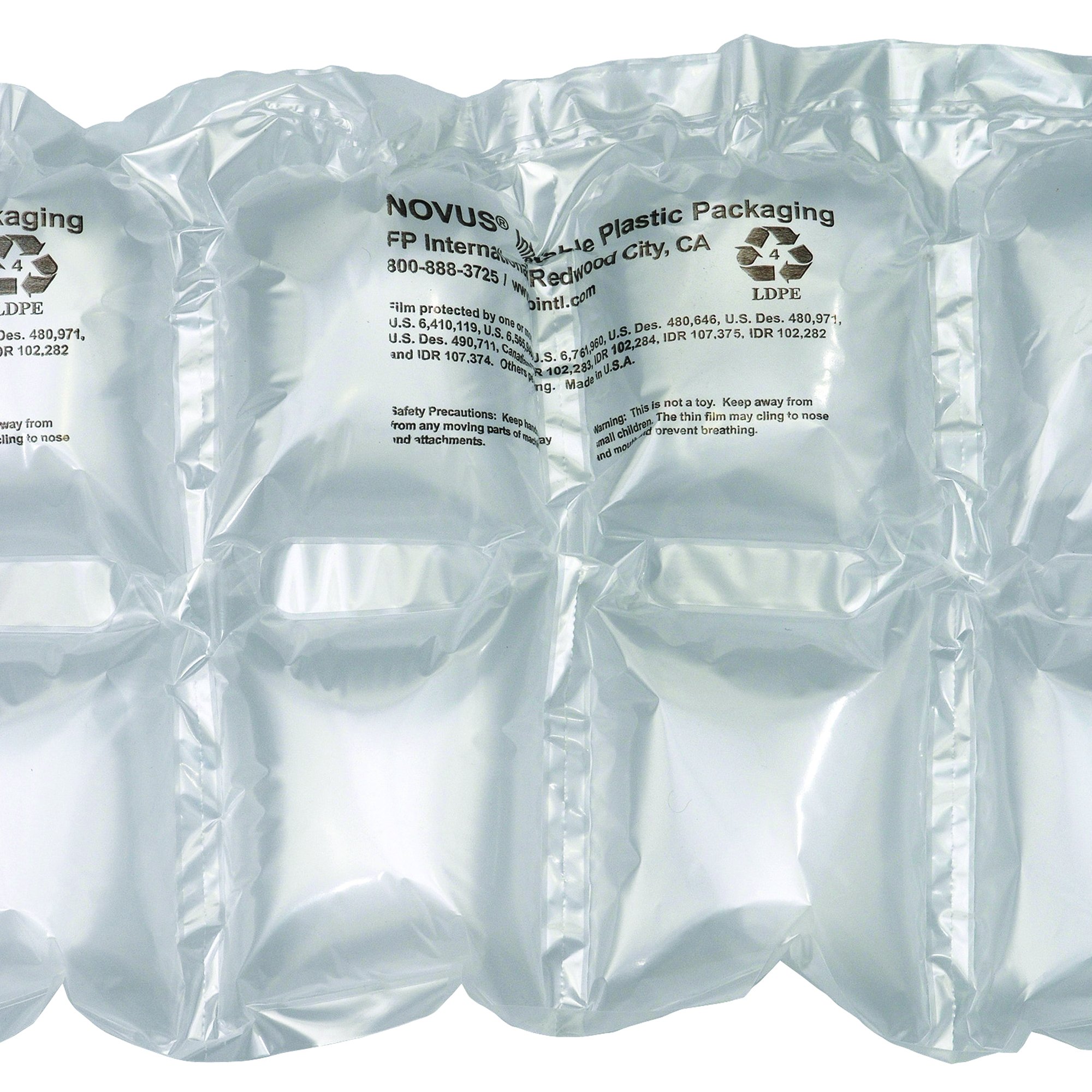 Ship Now Supply SNMINP67 Mini PAK'R Double Cushion Pillow, 16" Width, Clear