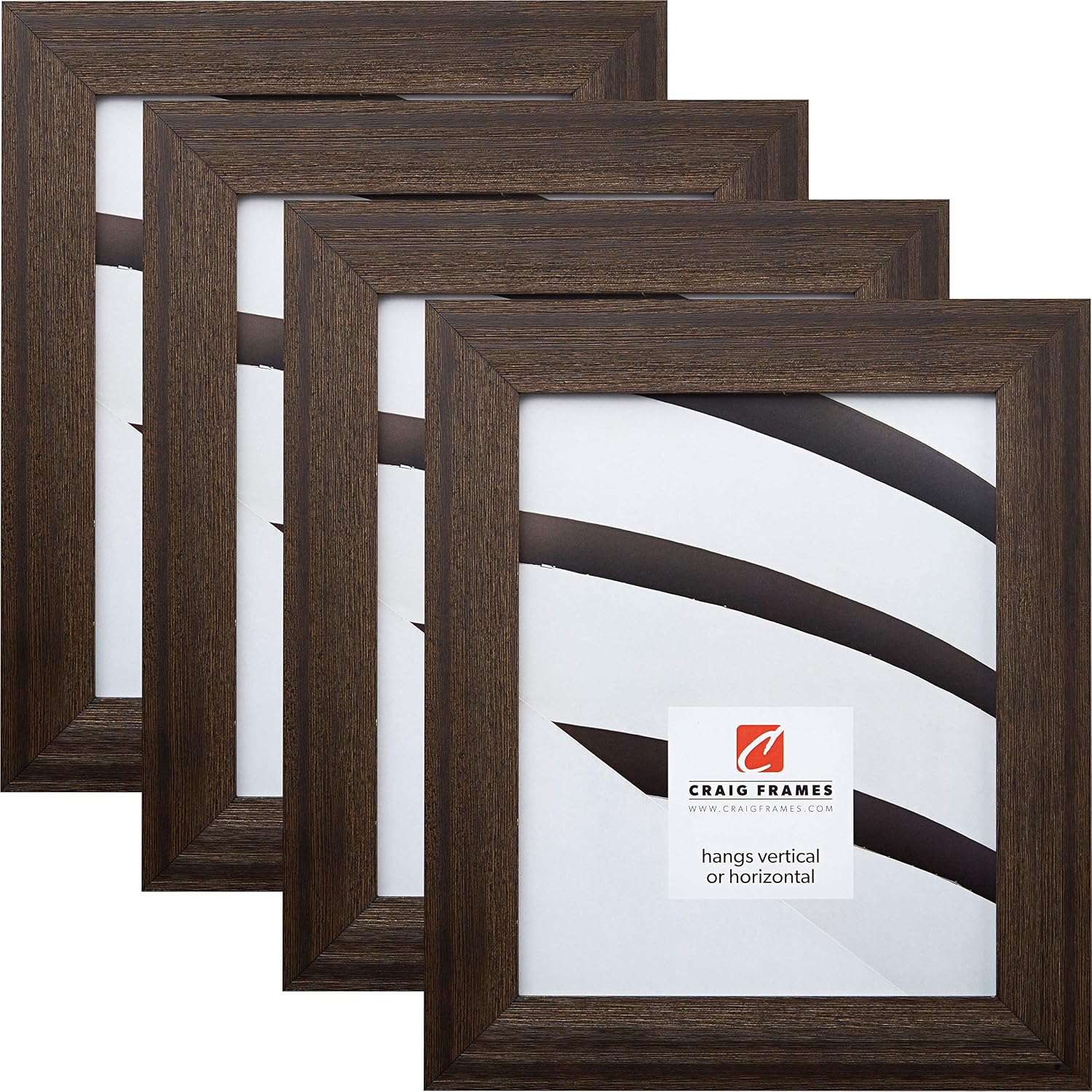 Amazon craig frames 15driftwoodbk 12 x 18 inch picture frame 