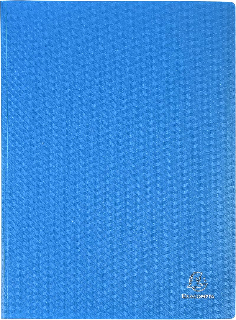 Exacompta Semi-Rigid PP Display Book A4 100 Pockets 200 Views Blue 88112E