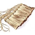 BEL AVENIR 8 Pcs Set Elegant Polyester Key Tassel Colorful Craft Tassels Charms Key Tassel for Christmas Tree DIY Craft Garland Project Wedding Home Party Decorations (Golden)