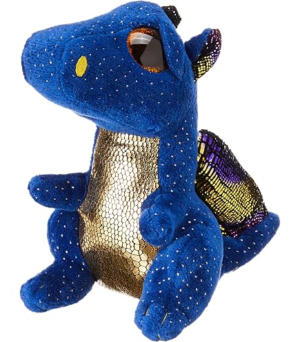Carletto Ty Beanie Boo Cinder Dragon Plüschclip – Grün, 8,5 Cm, Mit Glitzeraugen, Sammelstück