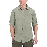 Little Donkey Andy Men's UPF 50+ UV Protection Shirt, Breathable Long Sleeve Fishing Hiking Shirt, Air-Holes Tech