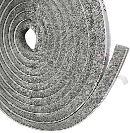 HADOR Felt Pile Weather Stripping 11/32inch W x 19/32inch H x 16 feet