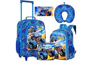 KLFVB Kids Luggage for Boys Girls, Cute Rolling Wheels Suitcase for Toddler, Children Travel Carry on Suitcase