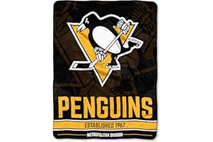 Officially Licensed NHL Break Away Micro Raschel Throw Blanket, Multi Color