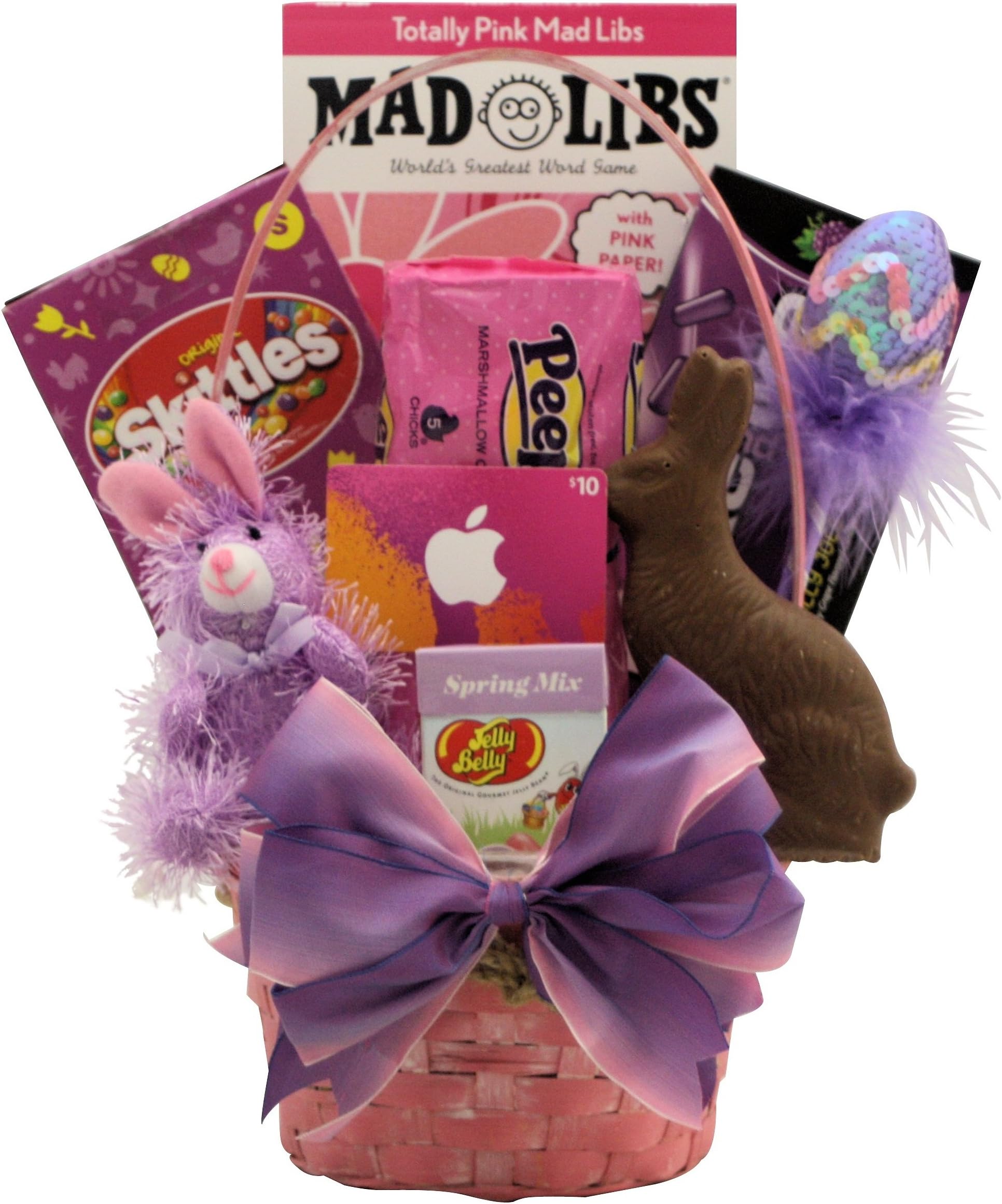 GreatArrivals Totally Girlie Easter Gift Basket for Tween Girls, 10-13 Years, 3 Pound