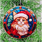 Generic Ragdoll Santa Cat Ornament