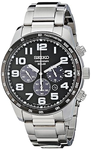 Seiko Men's SSC229 Sport Solar-Power Stainless Steel Bracelet