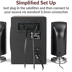 Cyber Acoustics CA-3090 2.1 Speaker System with