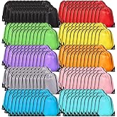 gisgfim 300 Pack Drawstring Bags Bulk 10 Colors Nylon Drawstring Backpack | Lightweight, Foldable, String Backpacks, Small Cinch Bags, Wide Mouth, DIY Friendly, for Sports Gym Travel Homeless