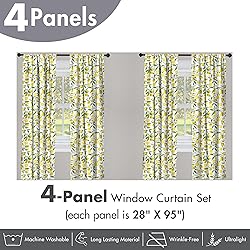 Ambesonne Nature Window Curtains Pack of 2, Exotic
