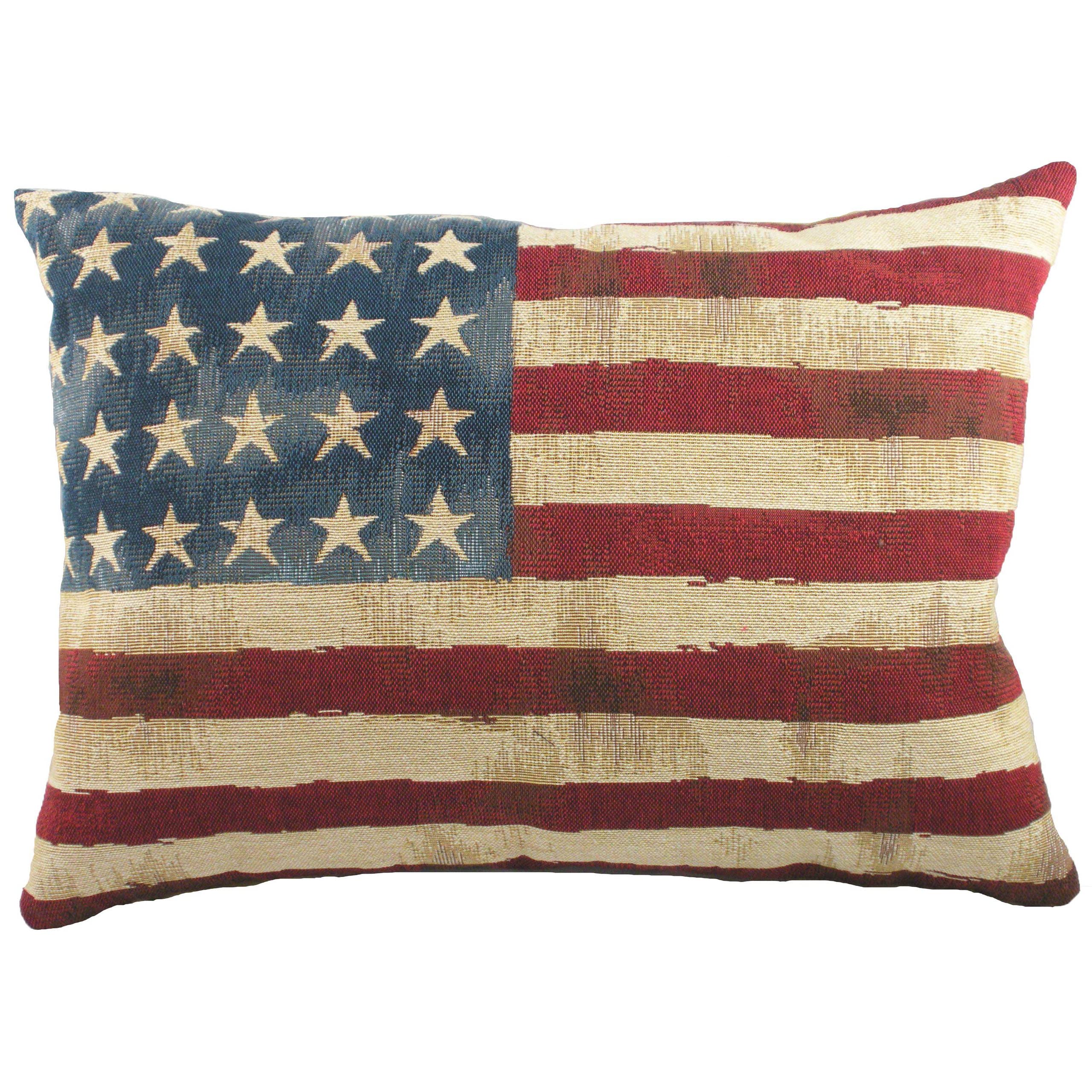 Evans Lichfield Stars and Stripes Cushion Cover, Cotton, Multi, STARSST/3CC/MUL, Multicolour, 46 x 32cm