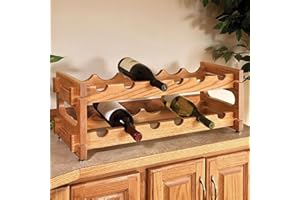 Woodcraft Project Paper Plan to Build Stackable Wine Racks