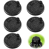 5 Pack Sprinkler Rubber Head Cap Compatible with Hunter PGP Rotor | Sprinkler Cap Replacement for Automatic Irrigation Water System, Black Spray Shut Off Head Cover for Lawn, Yard, Outside