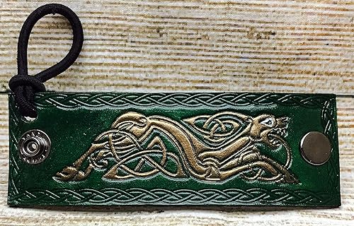 Amazon Com Bronze Viking Beast Hand Painted Tooled Veg Tanned