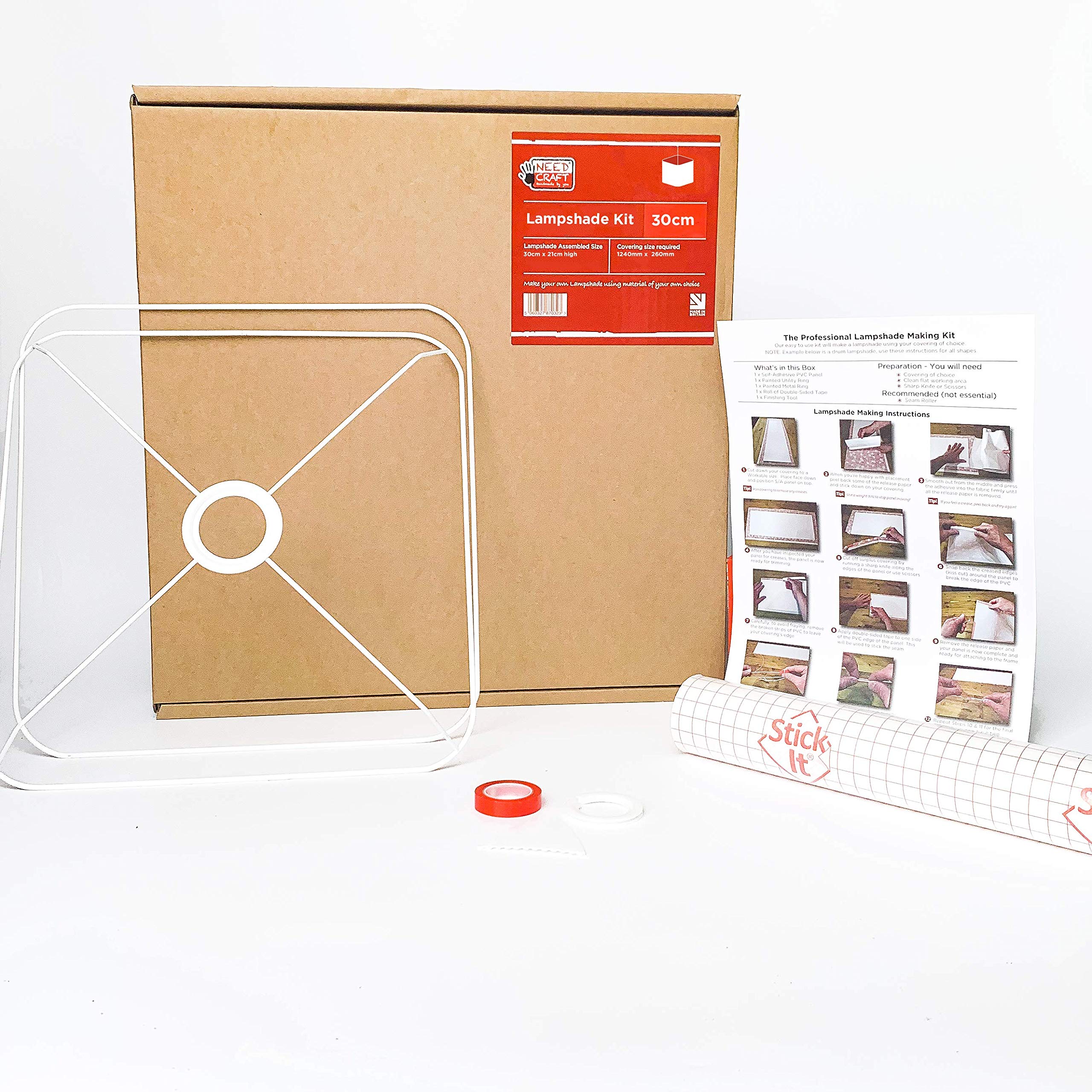 30cm Rounded Square Lampshade Making Kit