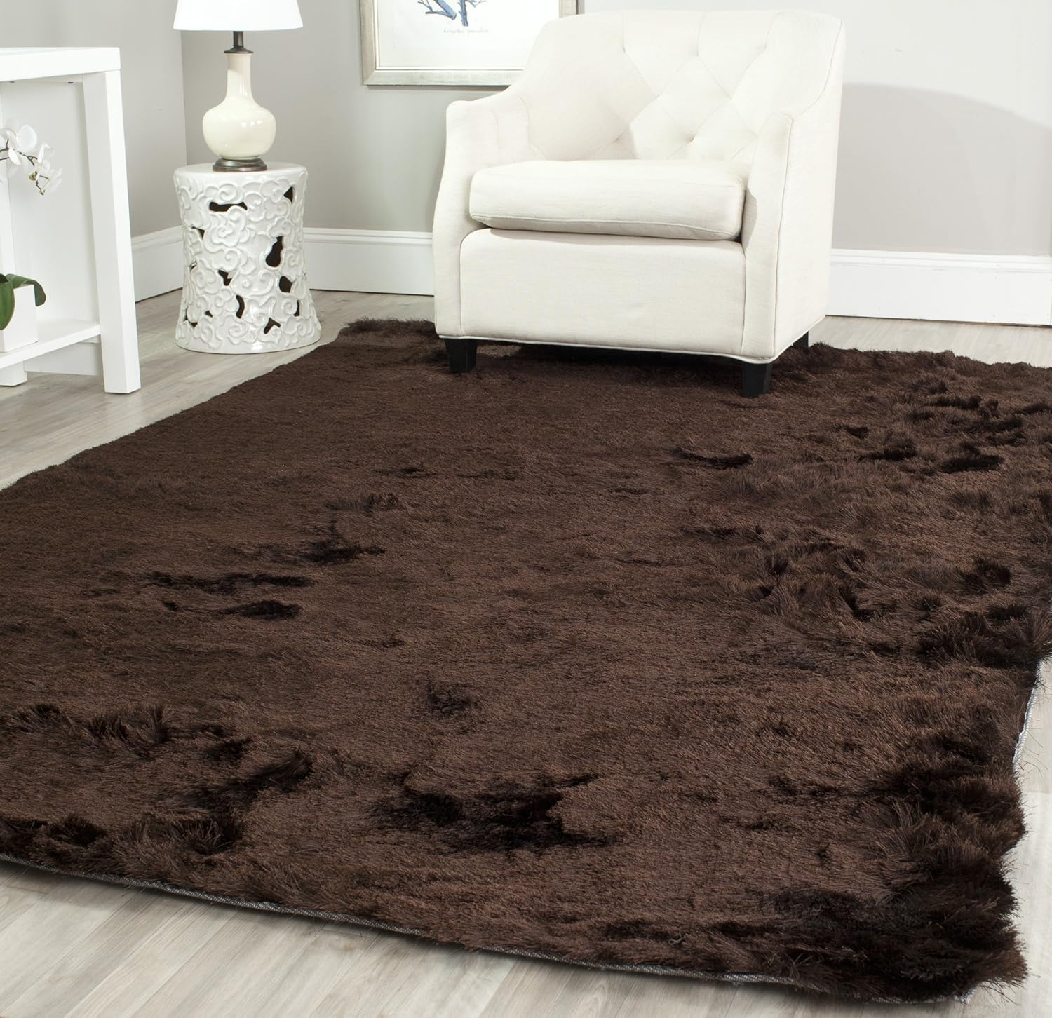 Amazon Safavieh Paris Shag Collection SG511 2727 Chocolate
