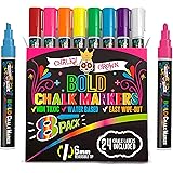 Bold Chalk Markers - Dry Erase Marker Pens - Liquid Chalk Markers for Chalkboards, Signs, Windows, Blackboard, Glass, Mirrors