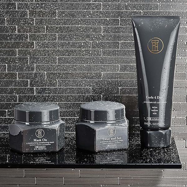 TPH BY TARAJI TWIST AND SET TWISTING CREME & DEFINING CURL CREAM FOR CURLY & COILY HAIR WITH SHEA BUTTER, MANGO SEED BUTTER, & PEQUI OIL | SULFATE FREE & COLOR SAFE | FOR WOMEN & MEN, 8.45 FL. OZ