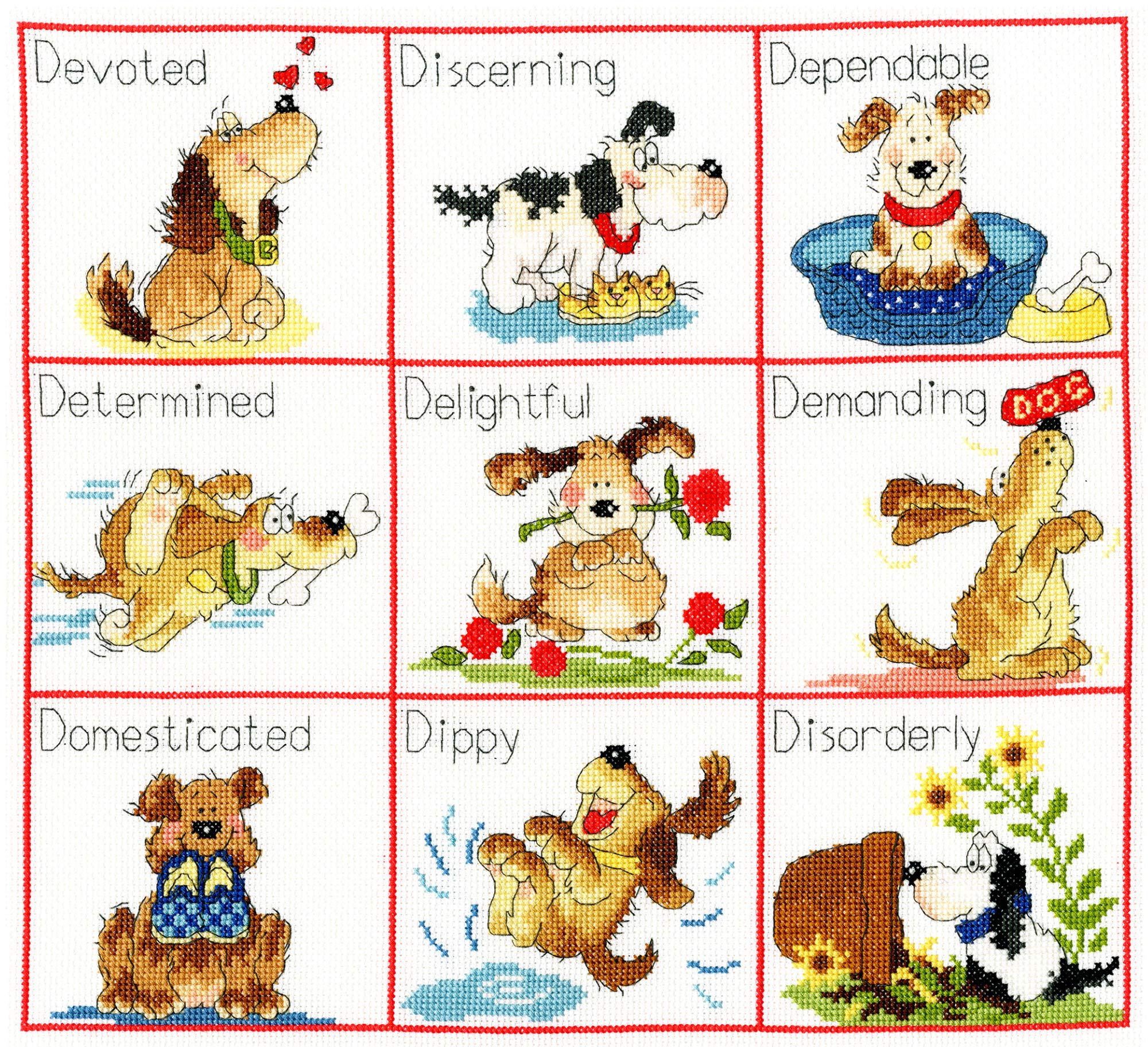 Bothy Threads Cross Stitch Kit - It's A Dog's Life