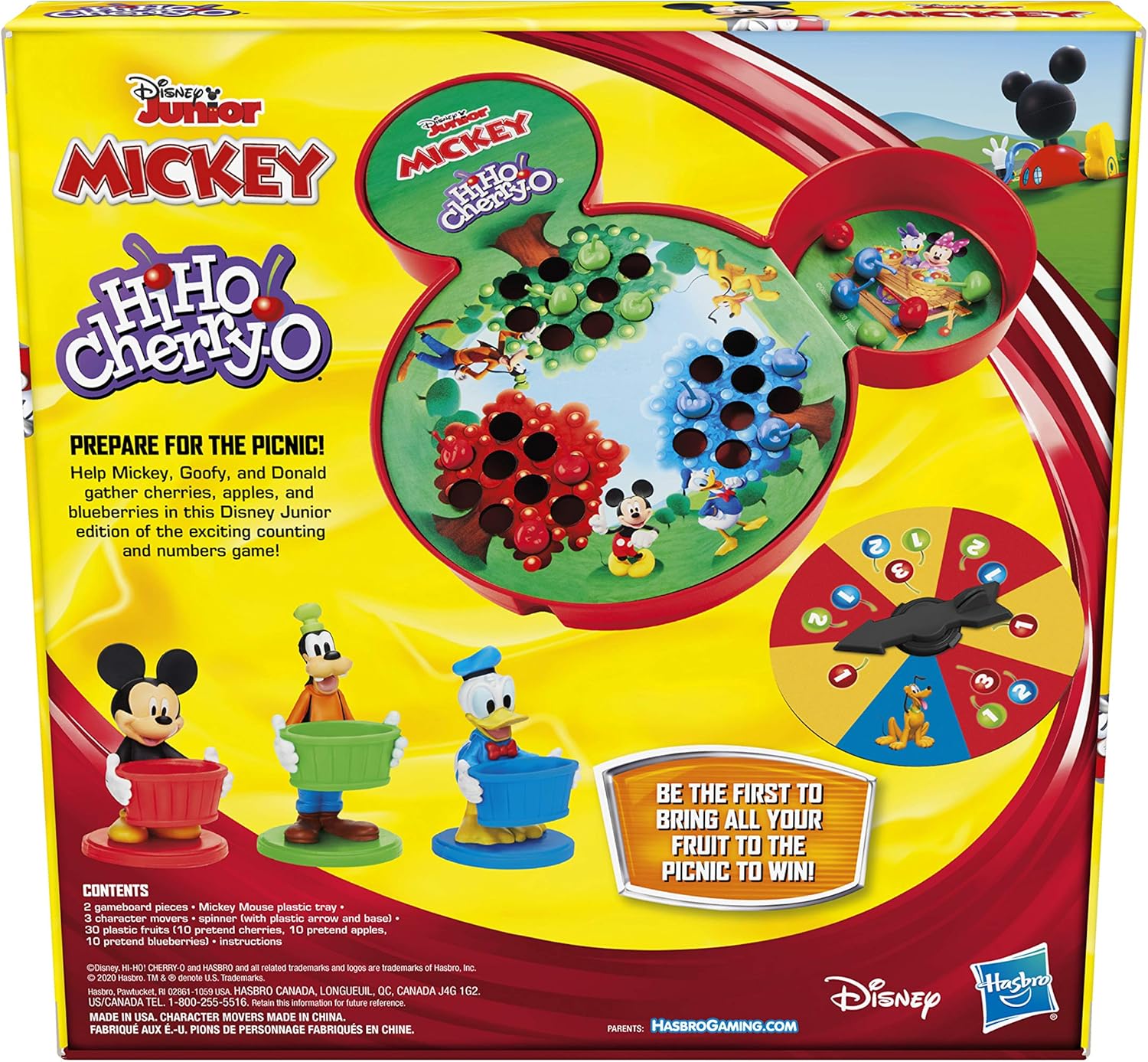 Hasbro Hi Ho Cherry-O Game Disney Mickey Mouse Clubhouse Edition ( Exclusive): Toys & Games